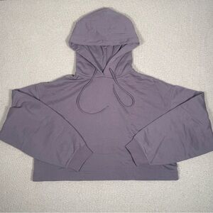Alo Yoga Sweatshirt Bae Hoodie Purple Athleisure Lounge Crop Comfy Size L